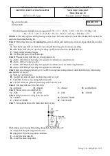 Đề thi Học kì 2 Hóa học 11 năm 2024-2025 trường THPT A Thanh Liêm (Hà Nam)
